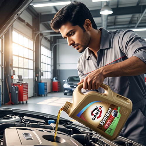 Engine oil and lubricants service
